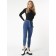 Jeans narrowed to the bottom of women's blue, size 42-44