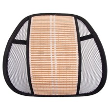 Support under the back of Skyway, anatomical, massage, polyester bamboo, black and beige