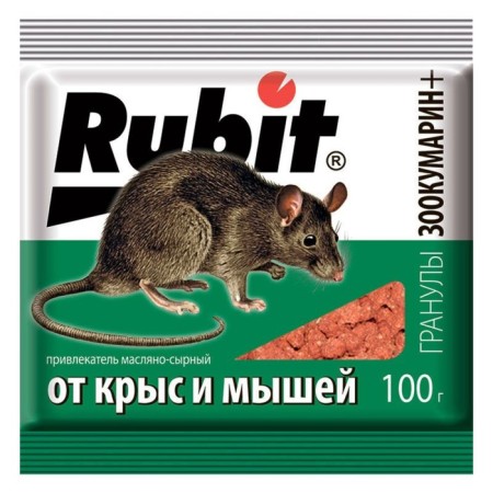 Granules from rodents "Rubit", zookumarin+, 100 g