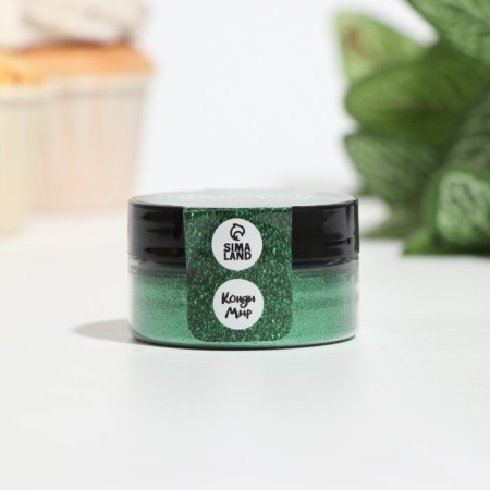 Conderman of a large fraction, green food sparkles, 10 g-1