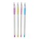 Ballic handle 1.0 mm, blue rod, white case with transparent caps, with rubber holders, mix