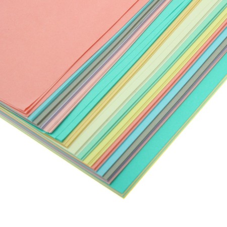 Colored paper for origami and applications 14 x 14 cm, 100 sheets Creative pastel colors, 10 colors, 80 g/m2-2