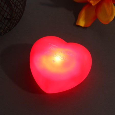 Ночник "Сердце" (Ты моя любовь) LED 2хLR44 7х7х3.5см-1