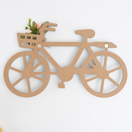 Decorative tree hooks "Bicycle with a bouquet of flowers" 22x40x3.5 cm-3