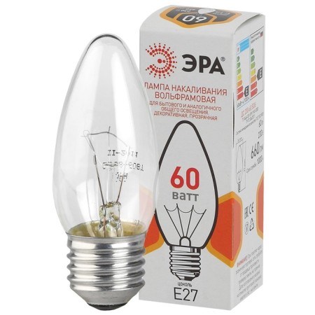 Era Lamp "Candle" B36, E27, 60 W, 660LM