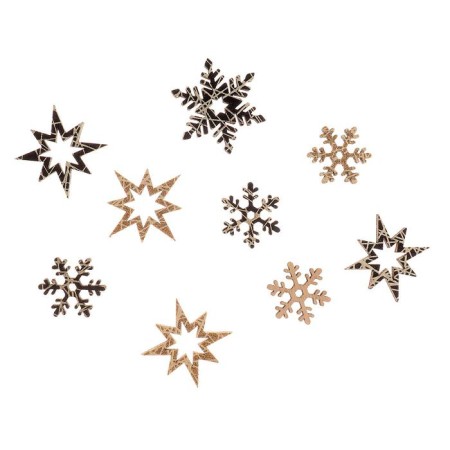 New Year's decor with backlight "Snowflake" 8 × 12.5 cm, set 12 pcs.-2