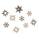 New Year's decor with backlight "Snowflake" 8 × 12.5 cm, set 12 pcs.