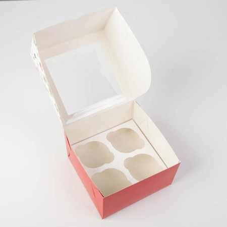 Capcake box "Happy New Year!" 16 x 16 x 10cm, New Year-4