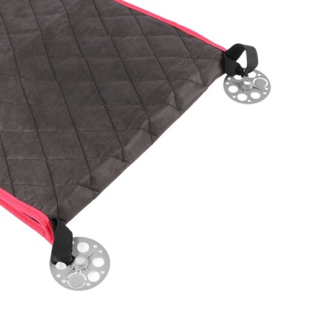 Kittens in the front seat, velor, size 35 x 130 cm, black with red edging-9