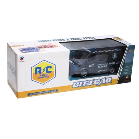 The radio -controlled "special forces" works on batteries, light and sound, black color-5