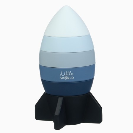 Developing toy - Pyramid "Rocket", Silicon, Mum & Baby-1