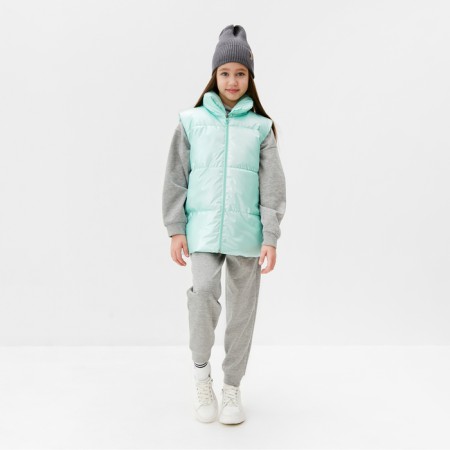 Children's ’width minku, green color, height 140 cm-1