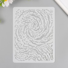 Stencil of the background plastic 