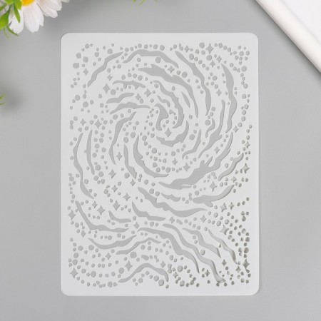 Stencil of the background plastic "Universe is endless" 15x20 cm