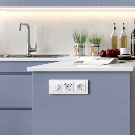 Frame W0032701, 3 Acrylic sockets, white-1