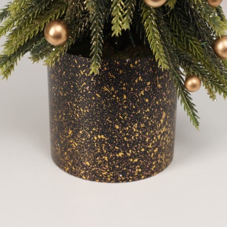 Christmas tree decor "with balls and sparkles, in a pot" 32x7.5 cm-3