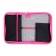 Penal 1 section 140 x 210 x 40 mm, folding pocket and cosmetic bag, fabric, calligrata topontent art love