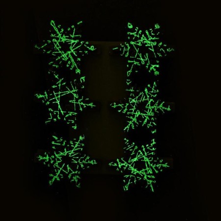 A set of decorative clothespins with “snowflakes” backlight 12 × 8 cm, set 6 pcs.-2