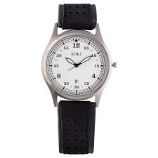 Watch of wrist, d-4.2 cm, strap L-23 cm, width-2.2 cm, luminous arrows