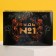 Gift set "Be No. 1", ceramic mug 310 ml, thermal stand Ø 10 cm, black color