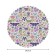 The tablecloth "Butterfly and leaves", round, Saten, d = 150 cm