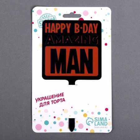 Topper acrylic Happy Birthday-3
