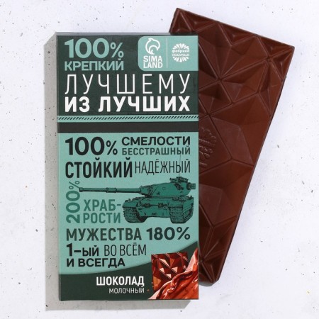 Gift set "23.02": black tea with bergamot 50 g, milk chocolate 70 g.-1