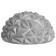 Semisphere Massage ONLYTOP, 16x16x9 cm, gray color