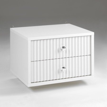 Tumbling bedspread of Astoria, 400x350x270, White/ White MDF 19mm