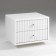 Tumbling bedspread of Astoria, 400x350x270, White/ White MDF 19mm