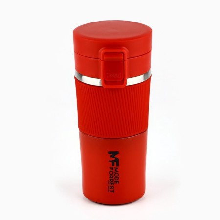 Thermostatic with the Mode Forrest button, 380 ml, the color is red, it retains heat of 6-8 hours-1