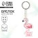 Key keychain "Pink Flamingo", metal