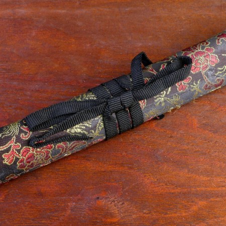 Suv. Product Katana 2V1 on a stand, scabbard fabric, dragons gold on black 47/70cm-4