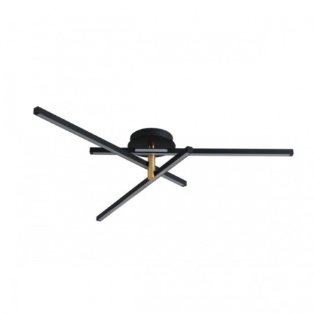 Ceiling lamp Lumion. Parker, 56W, LED, 810 mm, black color, gold