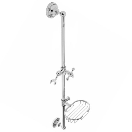 Stage shower Accoona A410, with a metal soap dish, chrome