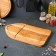 Groot board "boat", for serving and feeding, 23x40 cm, array of oak