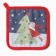 Set of kitchen. Dolyana "New Year's embrace": mittens 20x28 cm, severity 17x17 cm, 35% HL, 65% PE