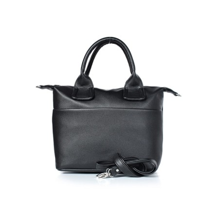 Female bag, artificial leather, 385x220x140 cm, black-1