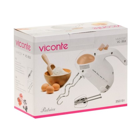Mixer Viconte VC-353 350 W, manual, 350 W, 5 speeds, white-beige-6