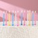 Candles in the cake "Spiral", 6.5x0.5cm, 12 pcs