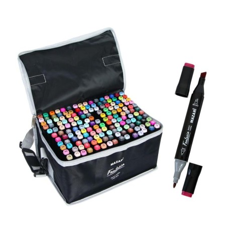MARKERS for sketching bilateral Mazari Fantasia, 168 colors