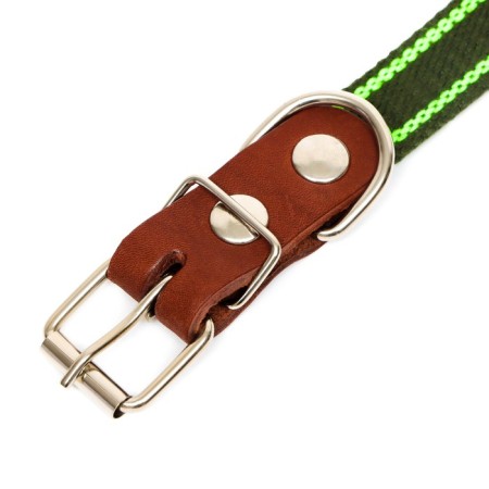Collar of tarpaulin dimensionless single-layer, 57 x 2.5 cm, Osh 25-45 cm, khaki/Green-3