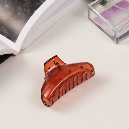 Hair crab "Florian" (set of 3 pcs) arc, 6.5 and 4 cm, brown-1