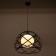 Lamp "Barra" 1x40W E27 Black 36x36x30 cm BayerLux