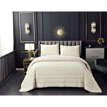 A set with a bedspread "Irma", size 160x220 cm, 50x70 cm, color milk