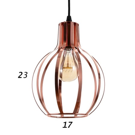 Lamp Bayerlux 69960/1 E27 40W Pink gold 17x17x22-122 cm-4
