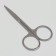 Scissors manicure, straight, narrow, 9 cm, silver color