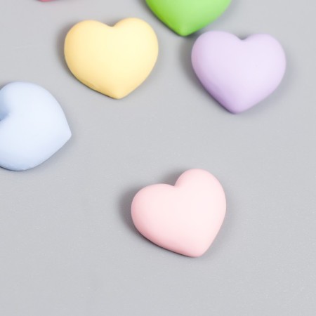 Decor for creativity Plastic "Heart Sephire" MIX 0.5x1.3x1.3 cm-1