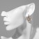 Earrings with the removable element "Transformer" circles, the color of silver with gold
