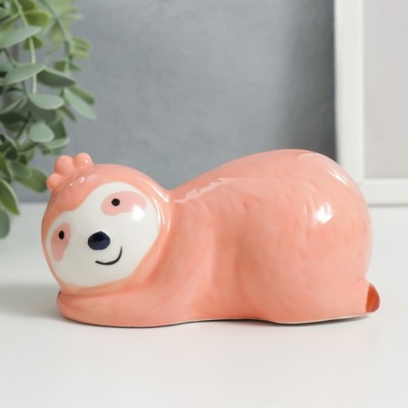 Копилка керамика "Ленивец" 9,5х8,5х8,5 см-1